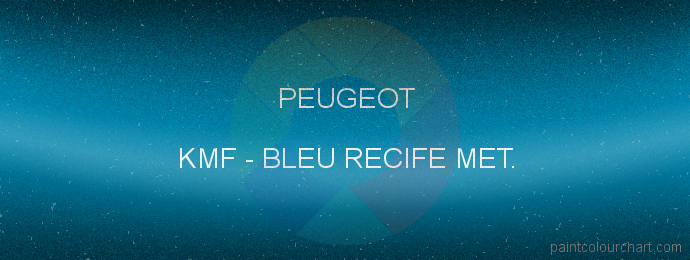 Peugeot paint KMF Bleu Recife Met.