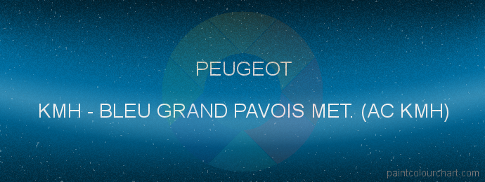 Peugeot paint KMH Bleu Grand Pavois Met. (ac Kmh)