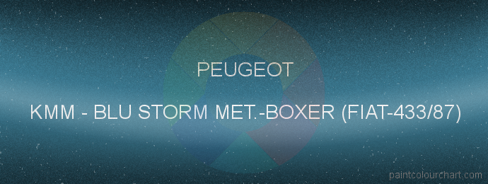 Peugeot paint KMM Blu Storm Met.-boxer (fiat-433/87)