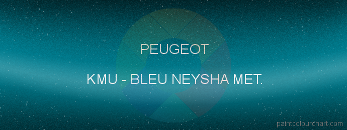 Peugeot paint KMU Bleu Neysha Met.