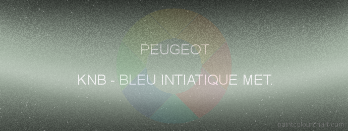 Peugeot paint KNB Bleu Intiatique Met.