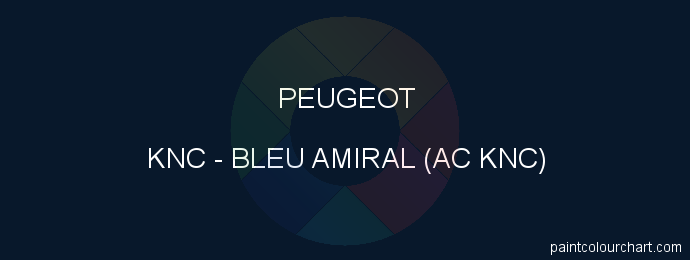 Peugeot paint KNC Bleu Amiral (ac Knc)