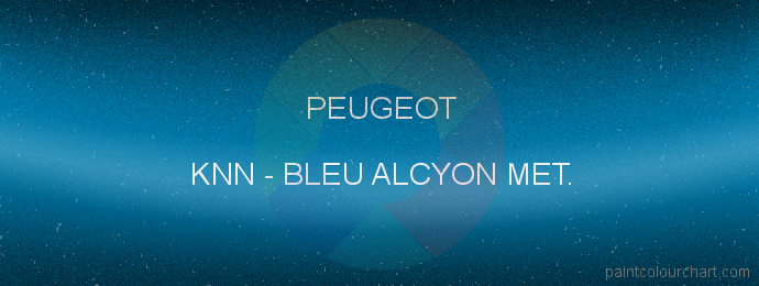 Peugeot paint KNN Bleu Alcyon Met.