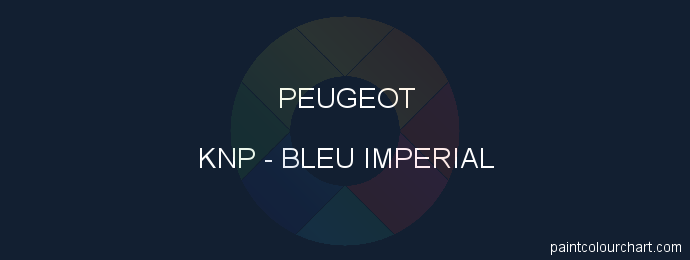 Peugeot paint KNP Bleu Imperial