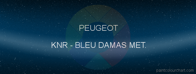 Peugeot paint KNR Bleu Damas Met.