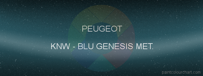 Peugeot paint KNW Blu Genesis Met.