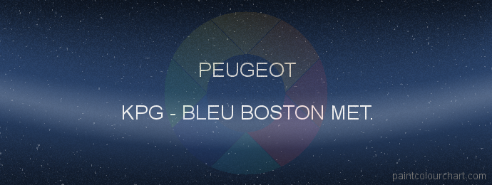 Peugeot paint KPG Bleu Boston Met.