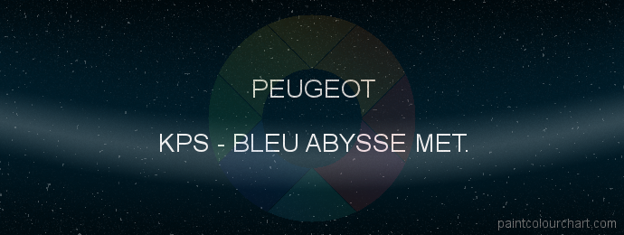 Peugeot paint KPS Bleu Abysse Met.