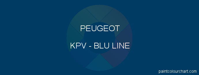 Peugeot paint KPV Blu Line
