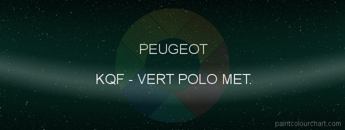 Peugeot paint KQF Vert Polo Met.