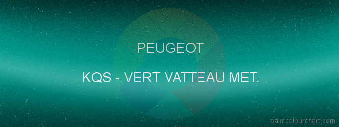 Peugeot paint KQS Vert Vatteau Met.