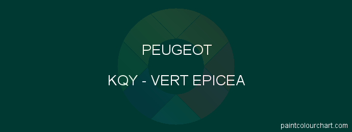 Peugeot paint KQY Vert Epicea