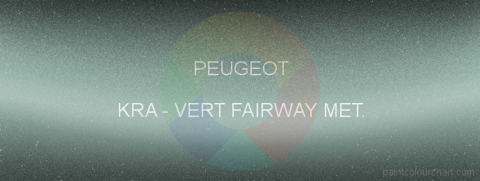 Peugeot paint KRA Vert Fairway Met.
