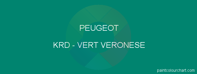 Peugeot paint KRD Vert Veronese