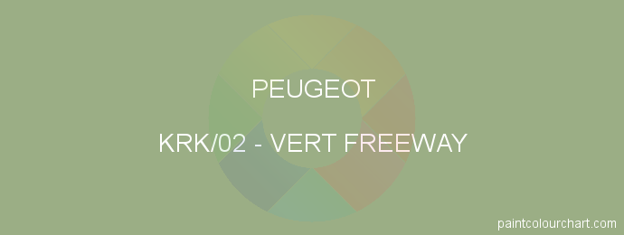 Peugeot paint KRK/02 Vert Freeway