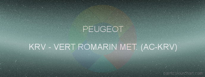 Peugeot paint KRV Vert Romarin Met. (ac-krv)