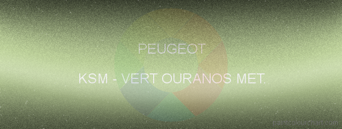 Peugeot paint KSM Vert Ouranos Met.