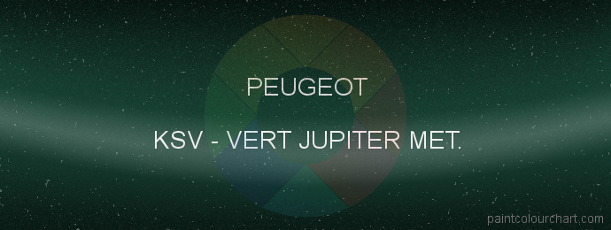 Peugeot paint KSV Vert Jupiter Met.