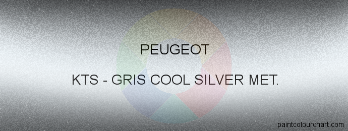 Peugeot paint KTS Gris Cool Silver Met.