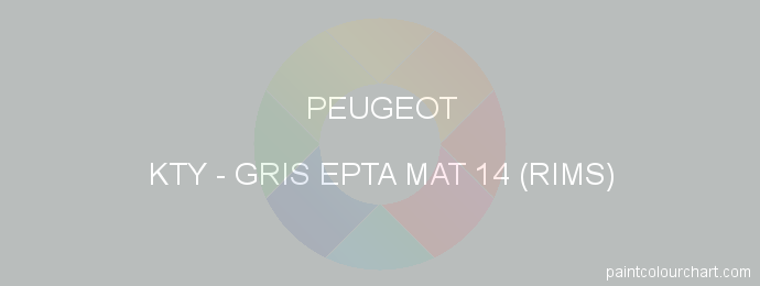 Peugeot paint KTY Gris Epta Mat 14 (rims)