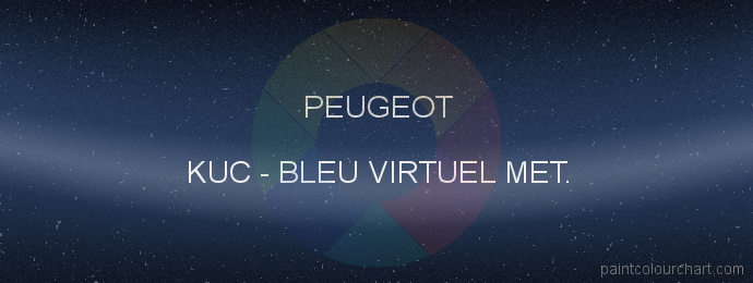 Peugeot paint KUC Bleu Virtuel Met.