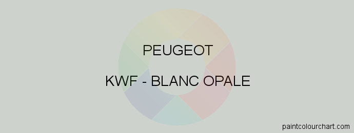Peugeot paint KWF Blanc Opale