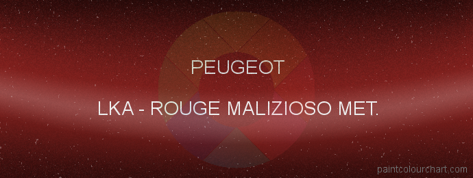 Peugeot paint LKA Rouge Malizioso Met.