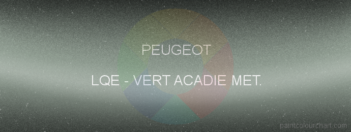 Peugeot paint LQE Vert Acadie Met.