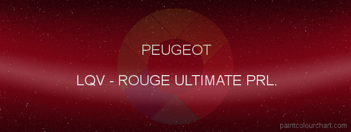 Peugeot paint LQV Rouge Ultimate Prl.