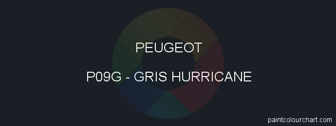 Peugeot paint P09G Gris Hurricane