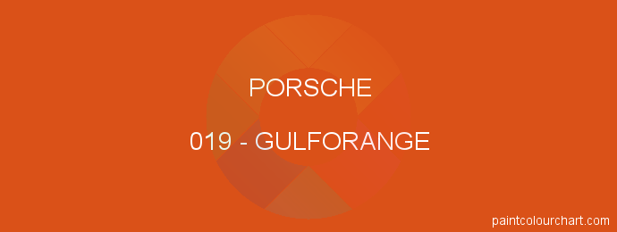 Porsche paint 019 Gulforange