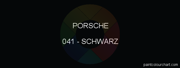 Porsche paint 041 Schwarz