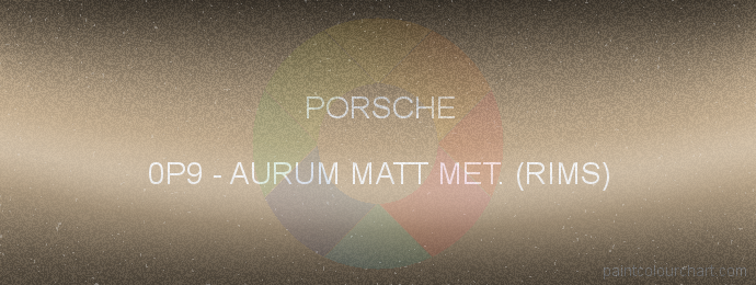 Porsche paint 0P9 Aurum Matt Met. (rims)