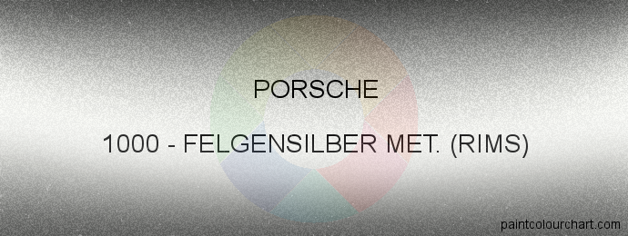 Porsche paint 1000 Felgensilber Met. (rims)