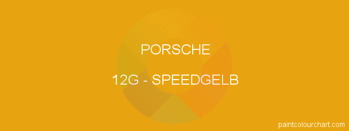 Porsche paint 12G Speedgelb