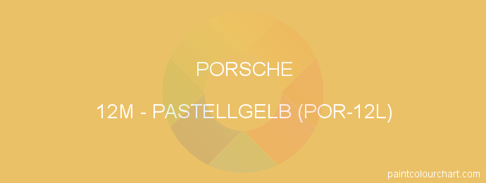 Porsche paint 12M Pastellgelb (por-12l)