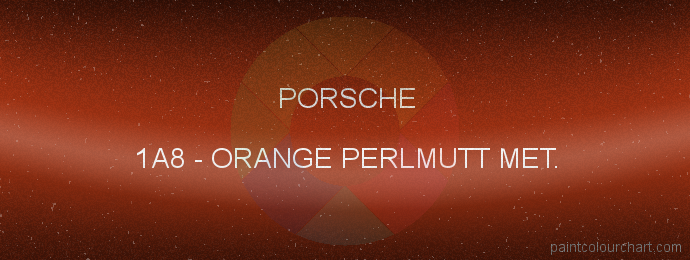 Porsche paint 1A8 Orange Perlmutt Met.