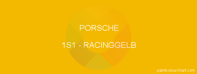 Porsche paint 1S1 Racinggelb
