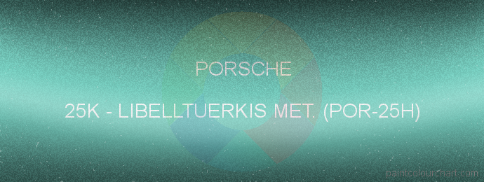 Porsche paint 25K Libelltuerkis Met. (por-25h)