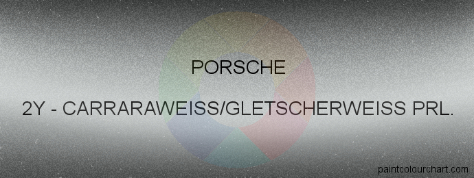 Porsche paint 2Y Carraraweiss/gletscherweiss Prl.
