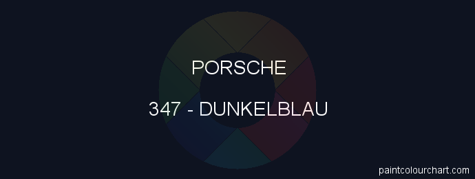Porsche paint 347 Dunkelblau