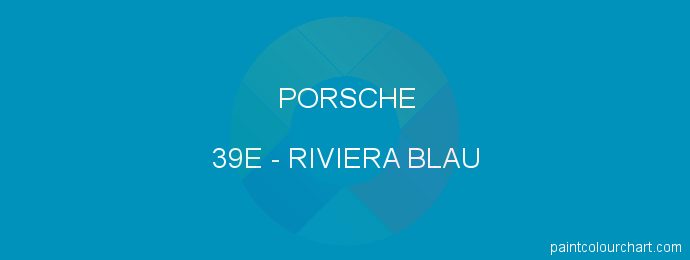 Porsche paint 39E Riviera Blau