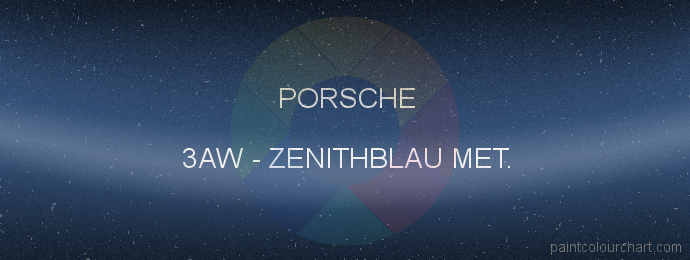 Porsche paint 3AW Zenithblau Met.
