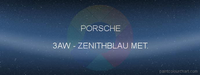 Porsche paint 3AW Zenithblau Met.