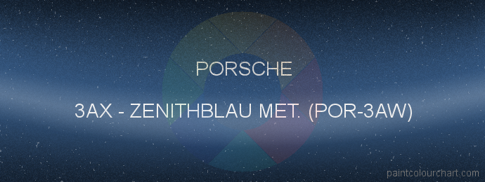 Porsche paint 3AX Zenithblau Met. (por-3aw)