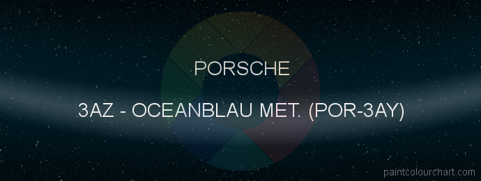 Porsche paint 3AZ Oceanblau Met. (por-3ay)