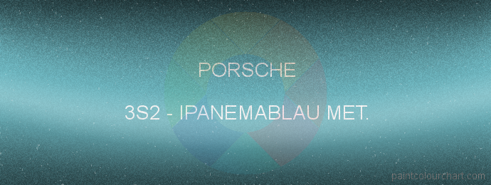 Porsche paint 3S2 Ipanemablau Met.