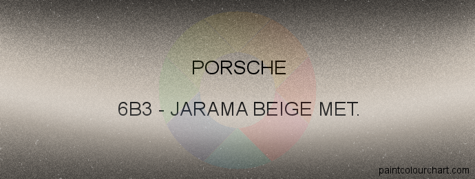 Porsche paint 6B3 Jarama Beige Met.