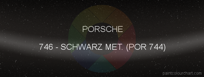 Porsche paint 746 Schwarz Met. (por 744)
