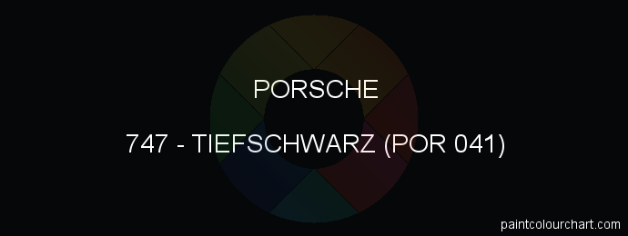 Porsche paint 747 Tiefschwarz (por 041)